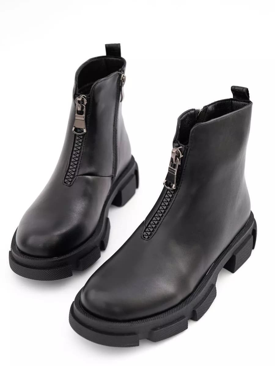 Ботинки зимние челси на платформе