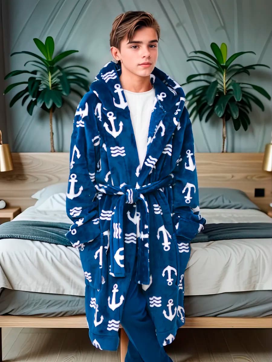 Халат домашний плюшевый с ушками