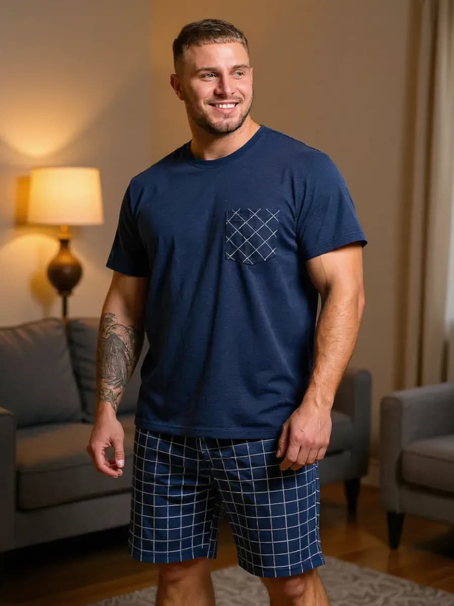 Костюм с шортами домашний летний пижама