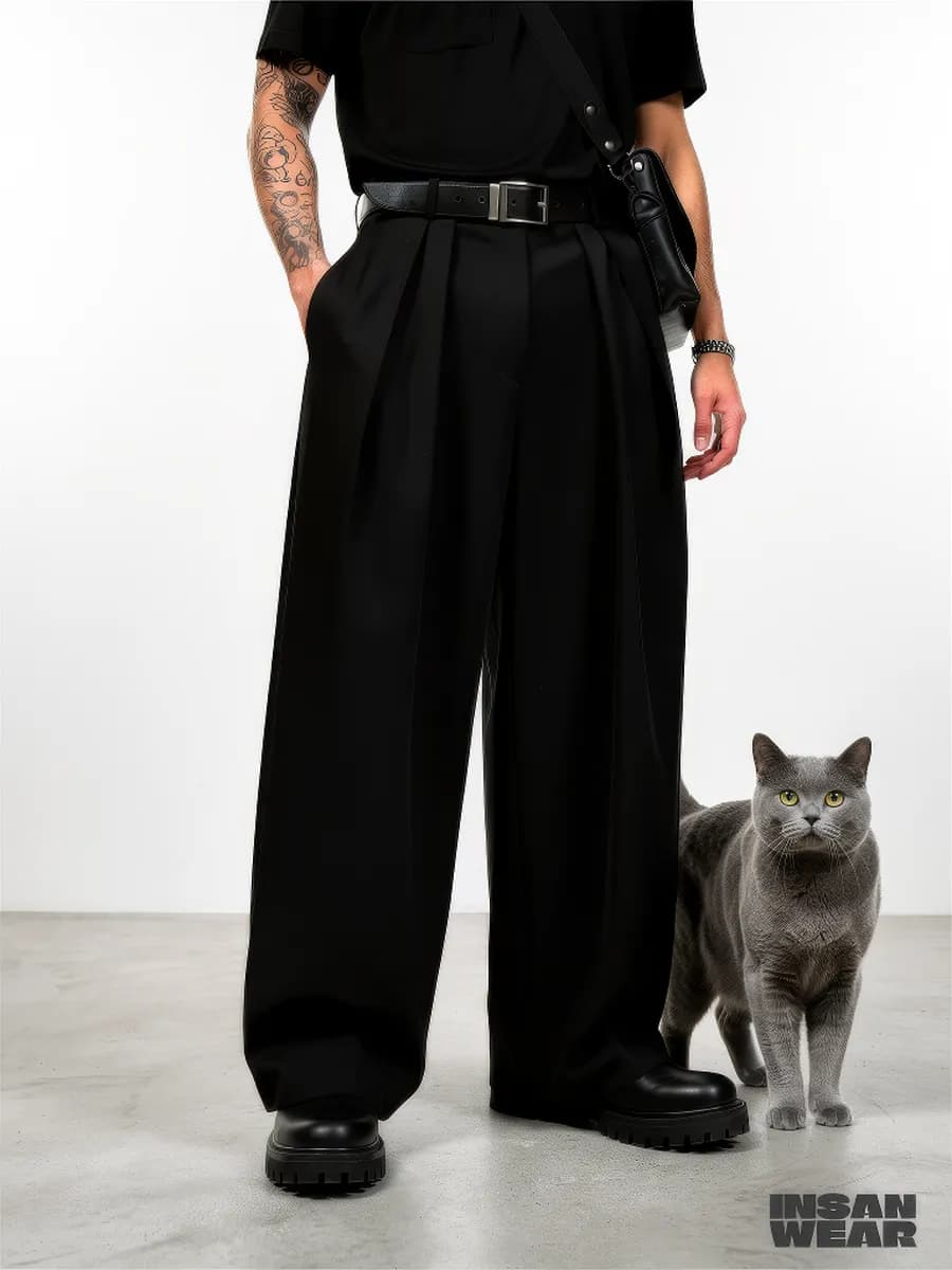 Брюки классические широкие оверсайз