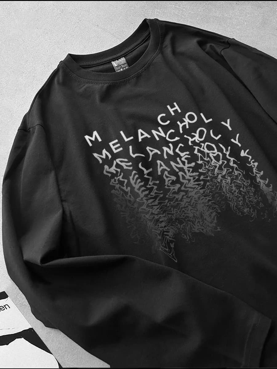 лонгслив с принтом y2k кофта