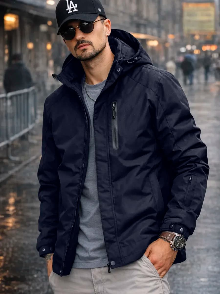 Куртка демисезонная осенняя с капюшоном ветровка