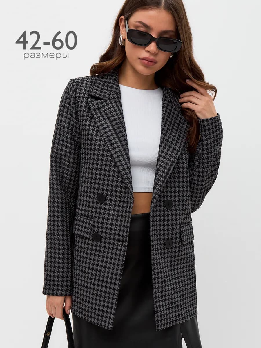 Пиджак оверсайз блейзер удлиненный жакет