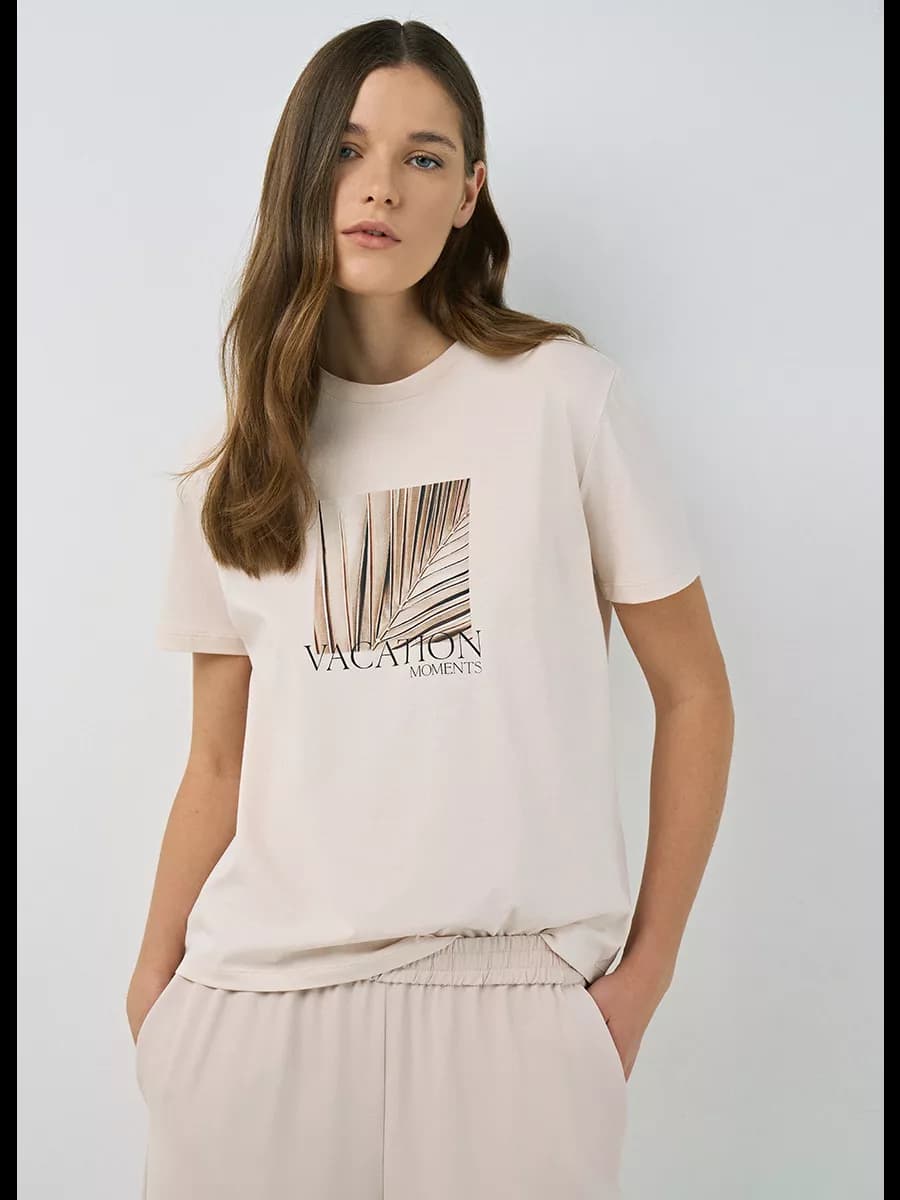 Футболка хлопковая с принтом