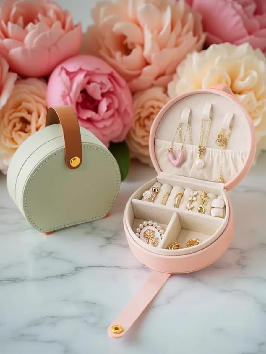 Шкатулка для украшений маленькая дорожная