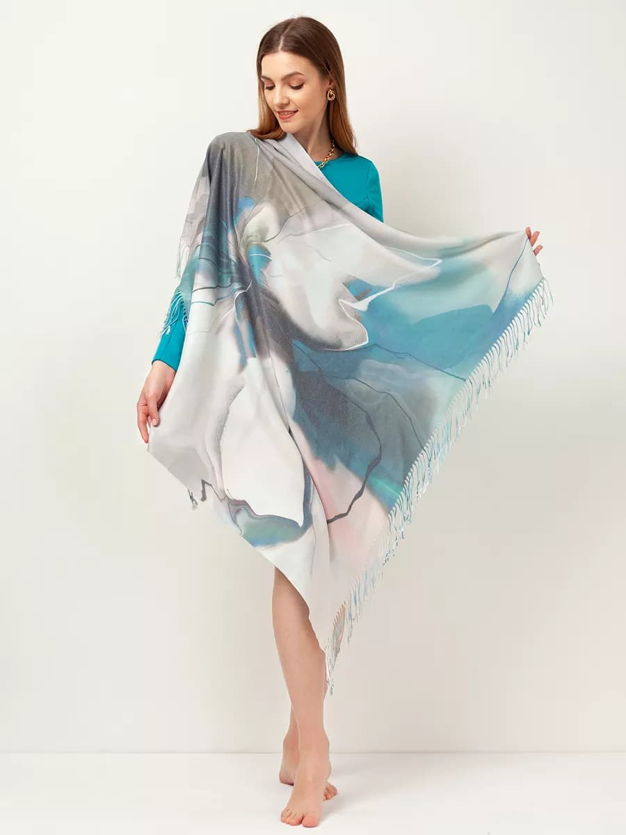 Платок кашемировый двухсторонний