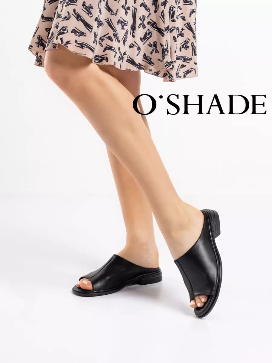 Сабо женские кожаные