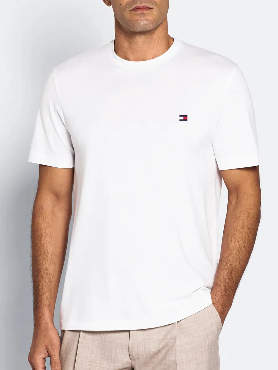 Футболка с принтом базовая плотная хлопок