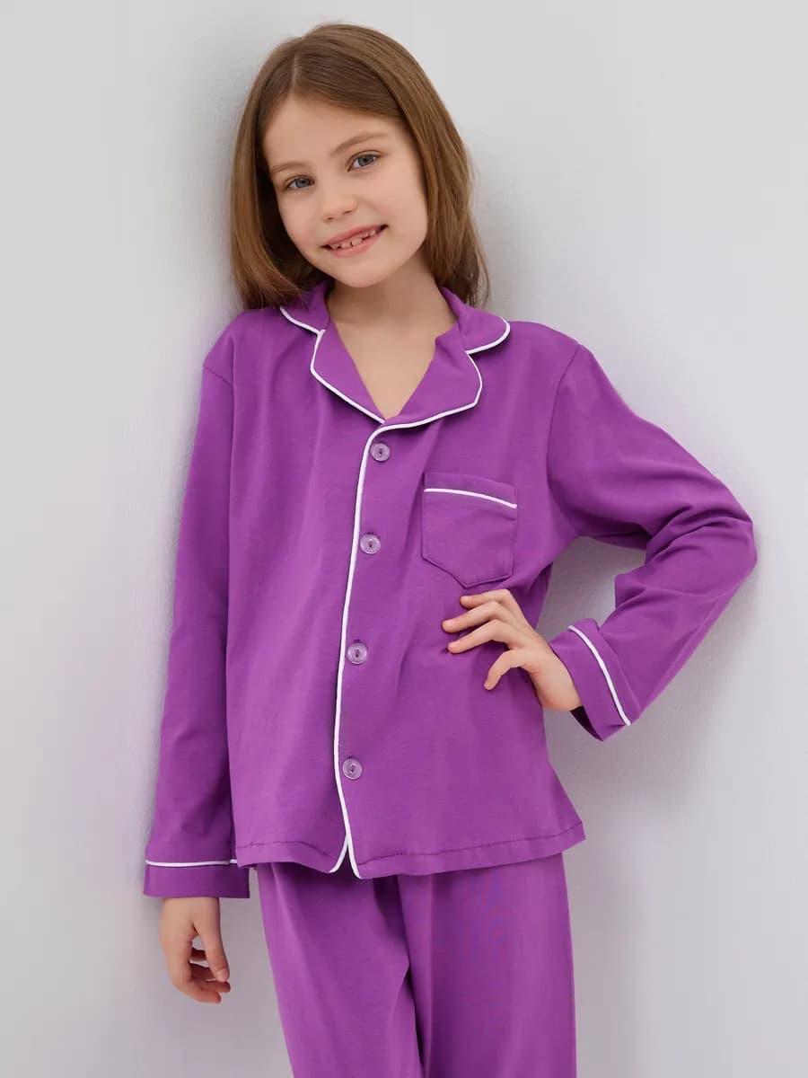 Пижама детская на пуговицах хлопковая