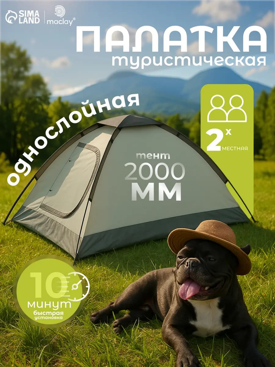 Палатка туристическая 2-местная