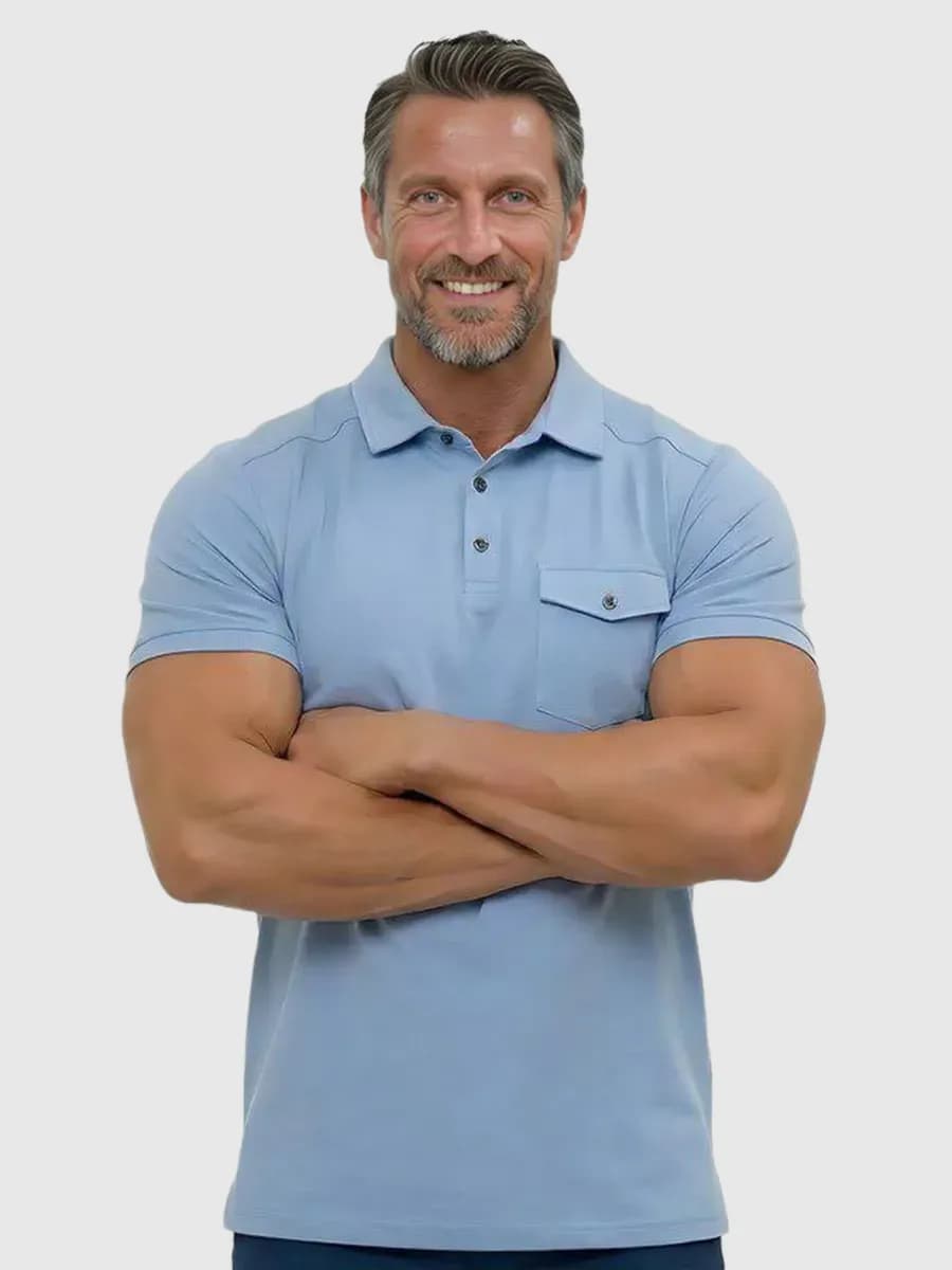 Футболка поло оверсайз хлопок с коротким рукавом