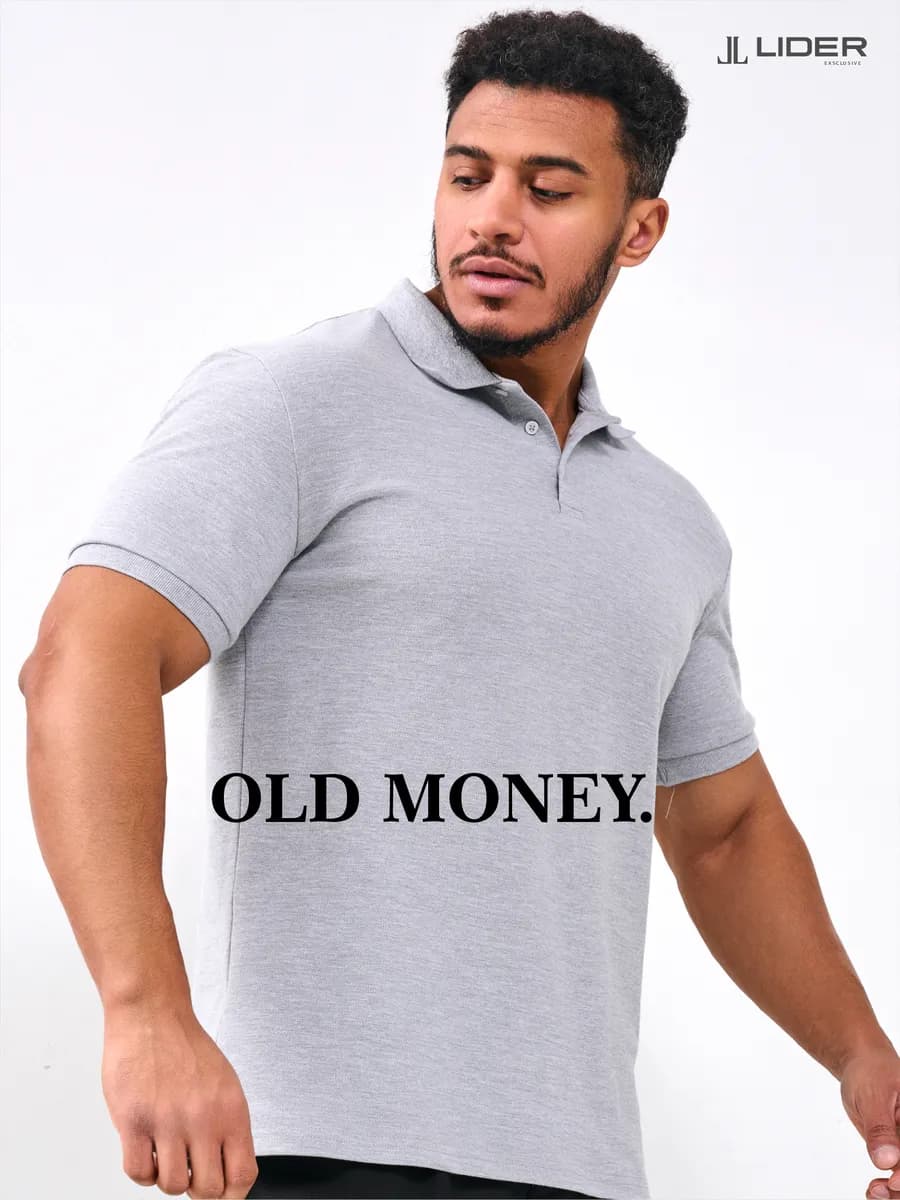 Футболка поло серая