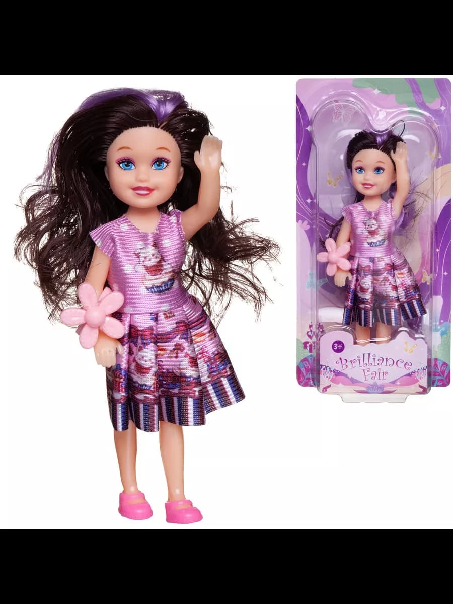 Кукла Brilliance Fair с темными волосами 13см