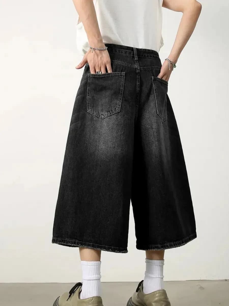 Джинсовые шорты багги y2k