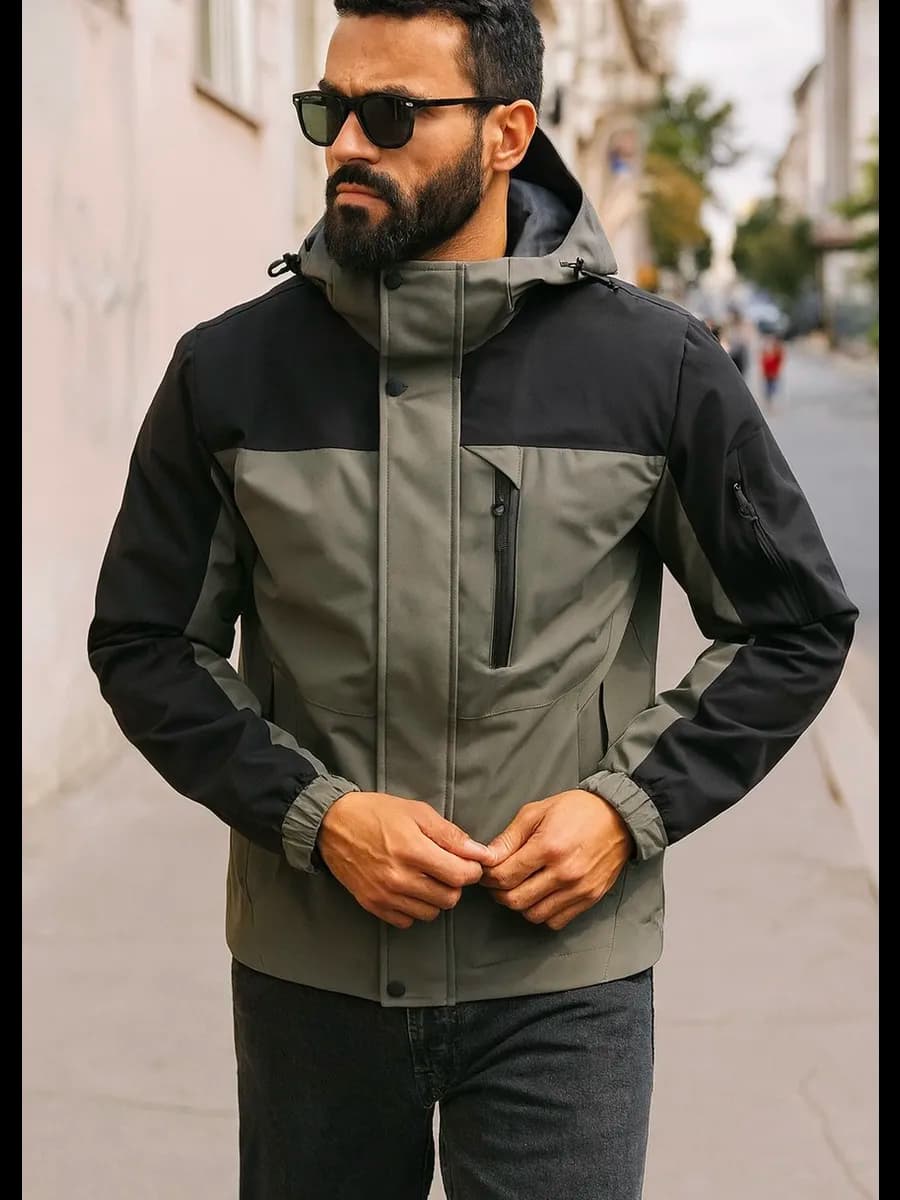 Ветровка легкая осенняя с капюшоном