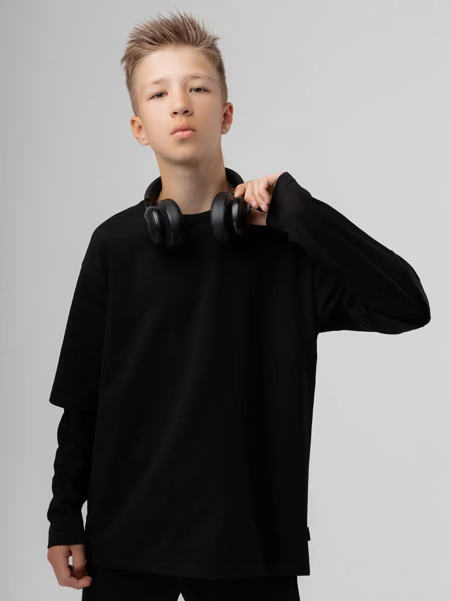 Толстовка школьная с двойными рукавами