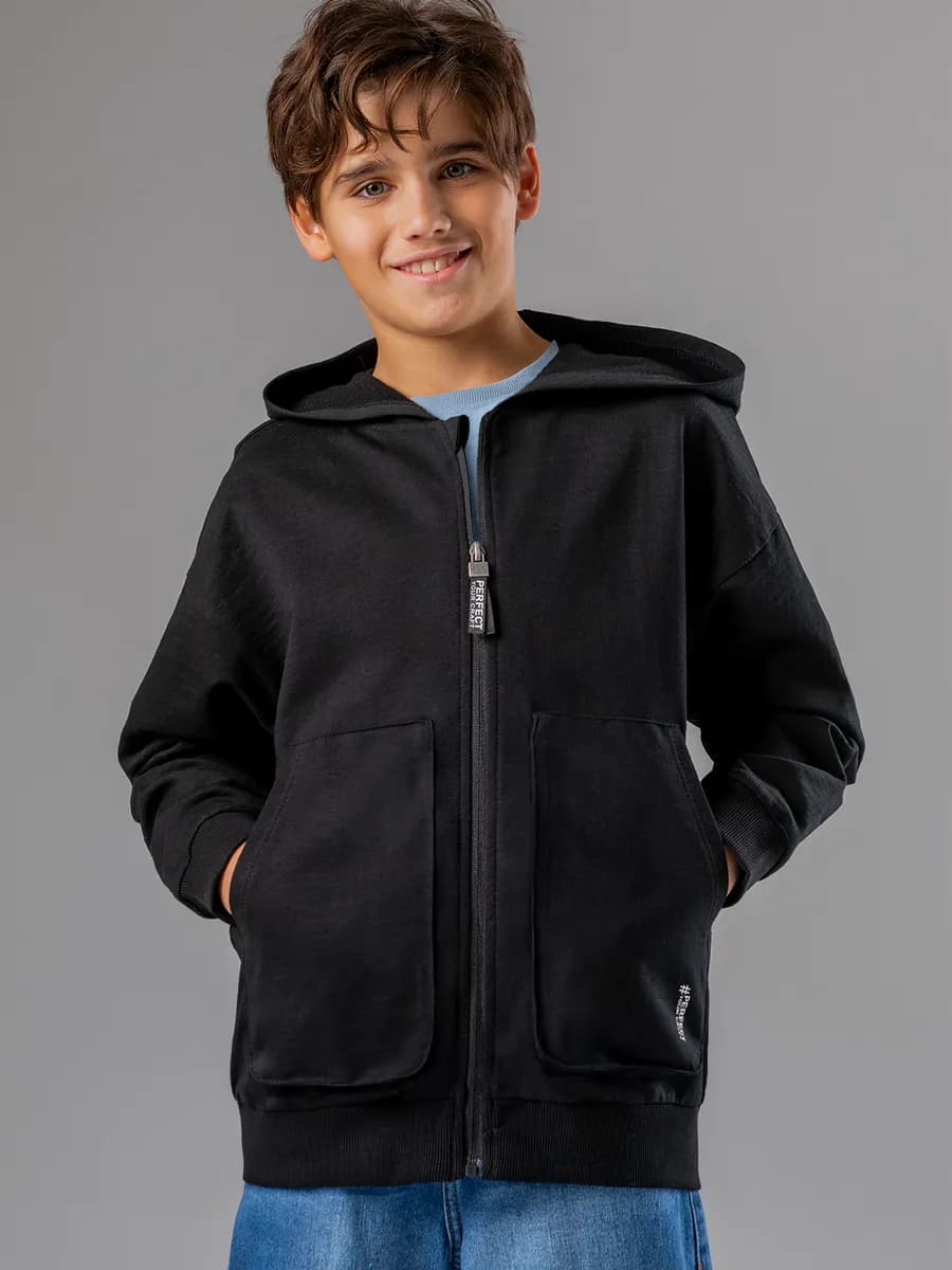 Толстовка на молнии с капюшоном