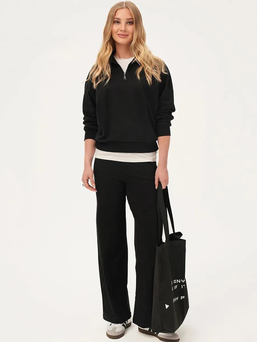 Костюм спортивный с брюками хлопковый