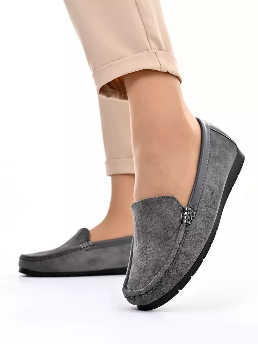 Мокасины замшевые топсайдеры легкие