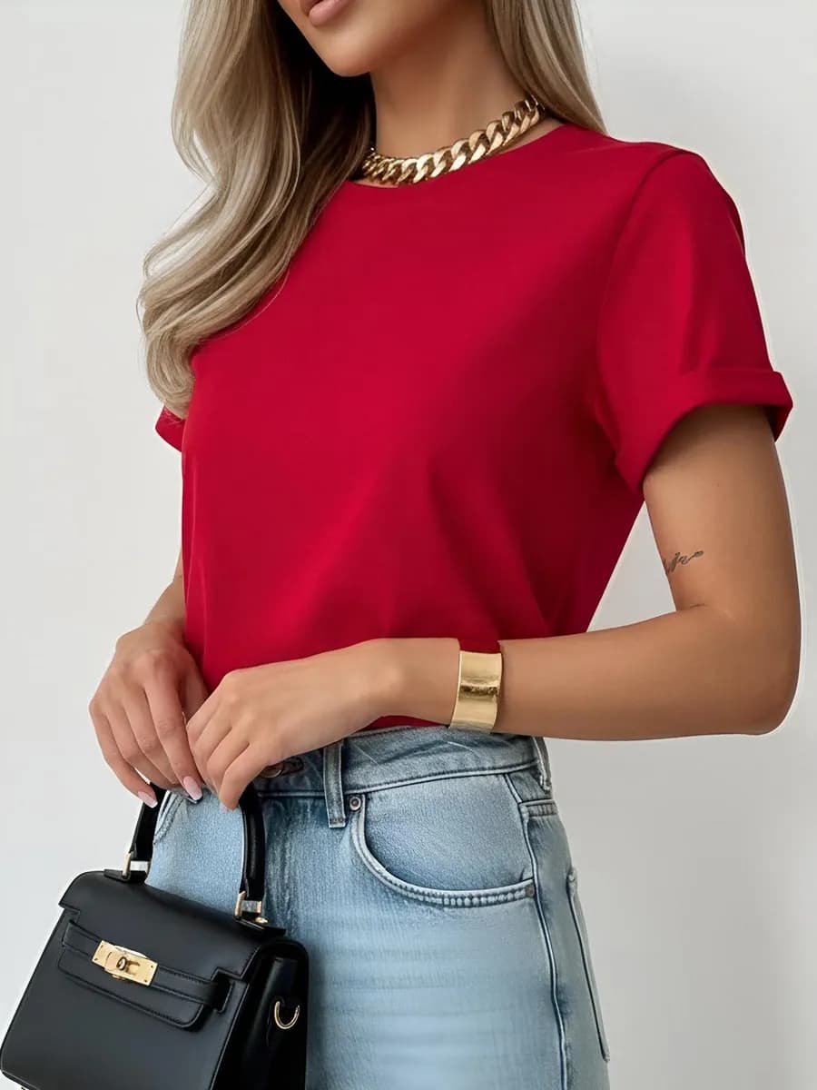 Футболка базовая однотонная