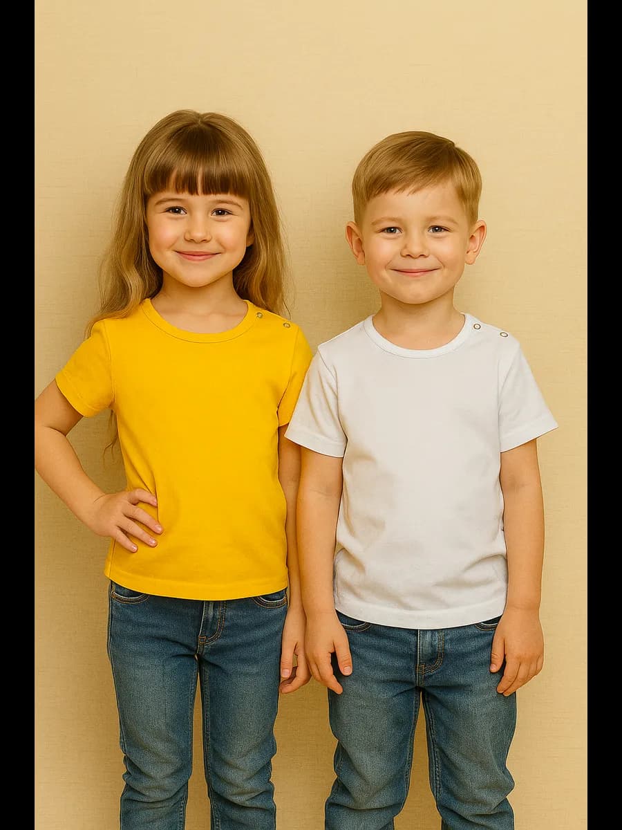 Комплект футболок базовый повседневный для детей