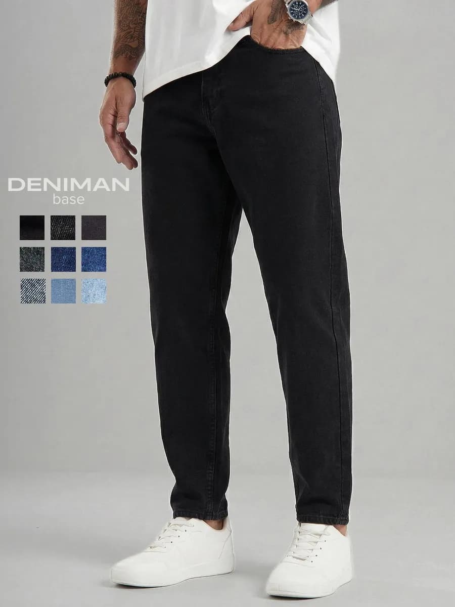 Джинсы бананы зауженные к низу