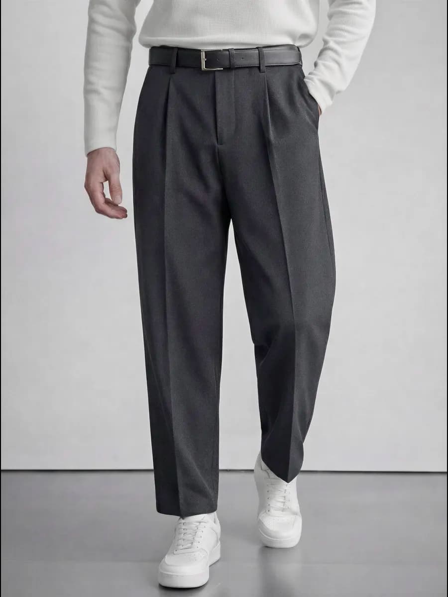 Брюки со стрелками классические широкие бананы