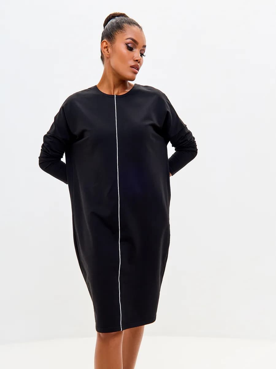 Платье баллон оверсайз летучая мышь