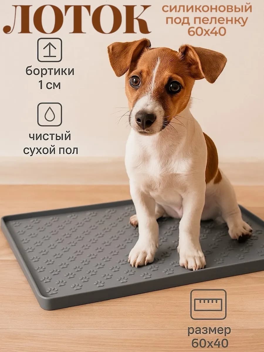 Лоток силиконовый под пеленку для собак 60 на 40