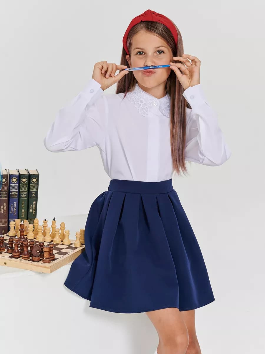 Юбка школьная на резинке