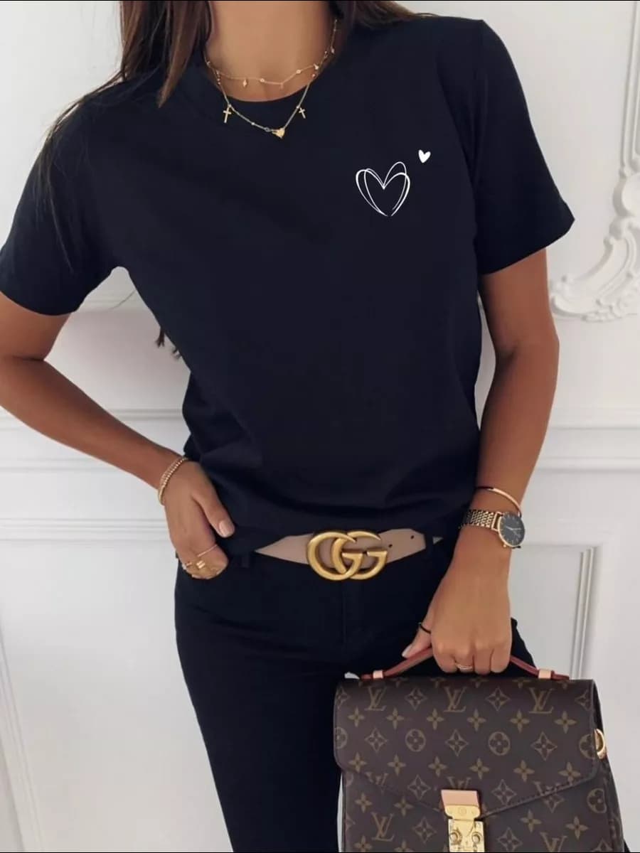 Футболка с принтом хлопок