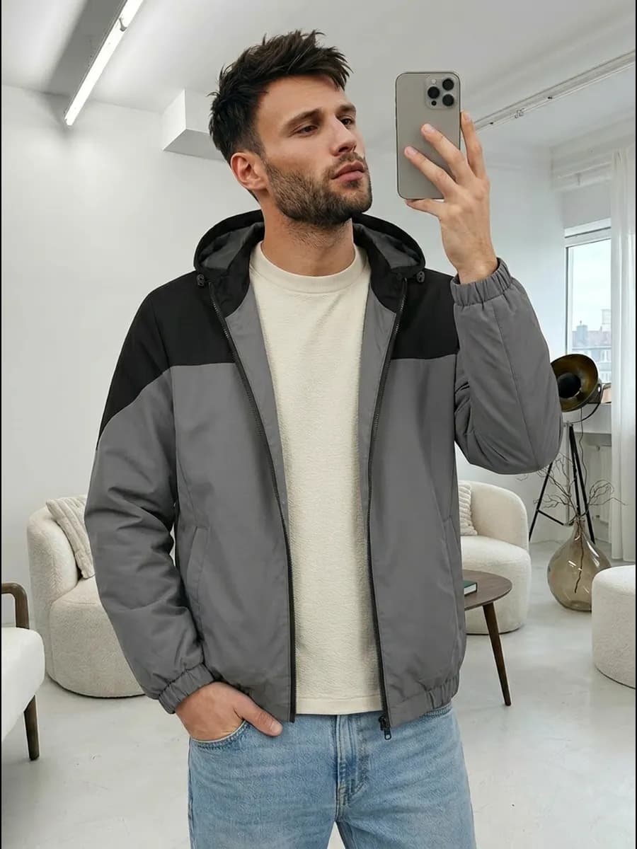 Куртка демисезон весна с капюшоном