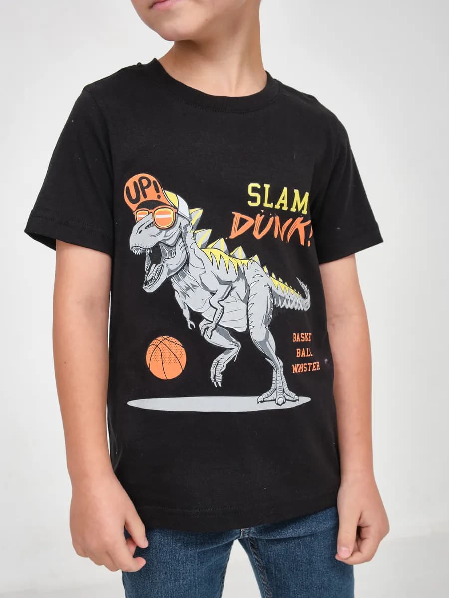 Футболка с принтом хлопок