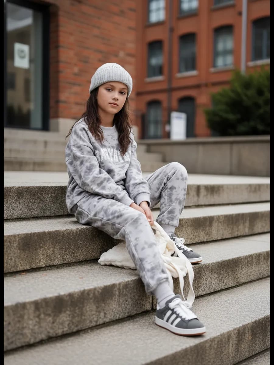 Костюм для девочки, свитшот и брюки