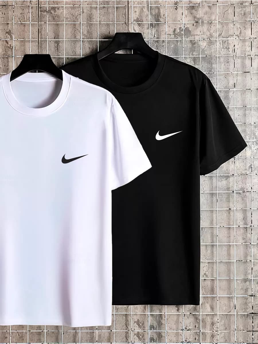 Футболка с принтом хлопок набор 2 шт