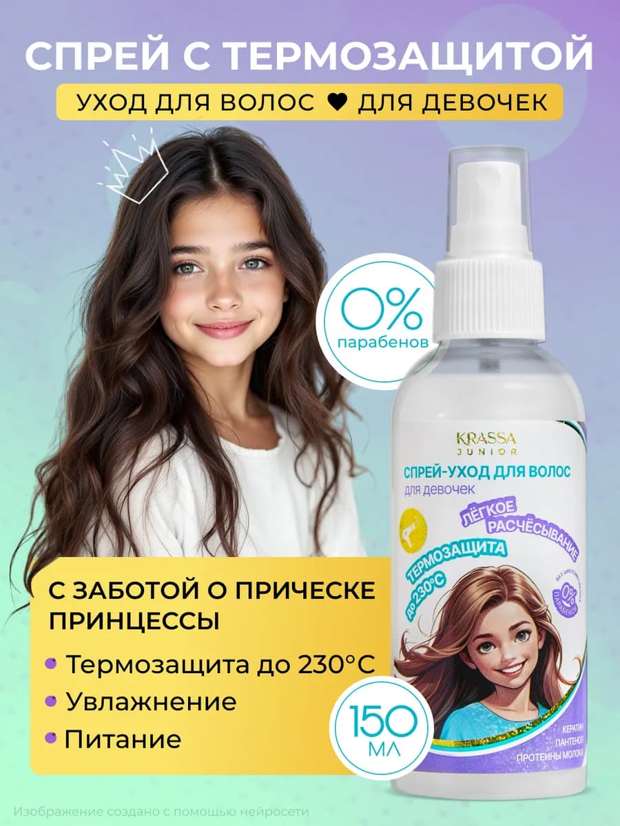 JUNIOR Спрей-уход для девочек с термозащитой