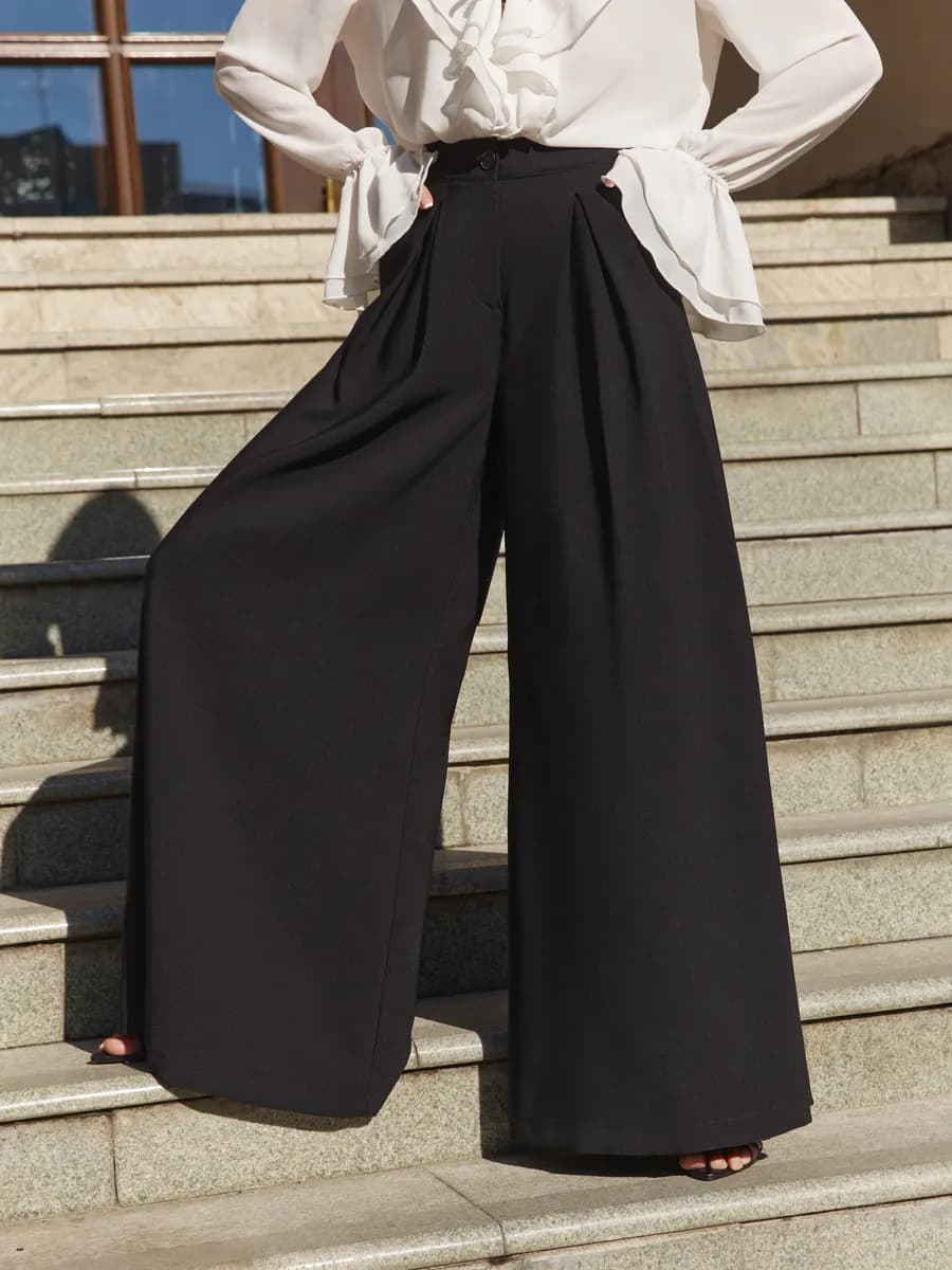 Брюки широкие палаццо