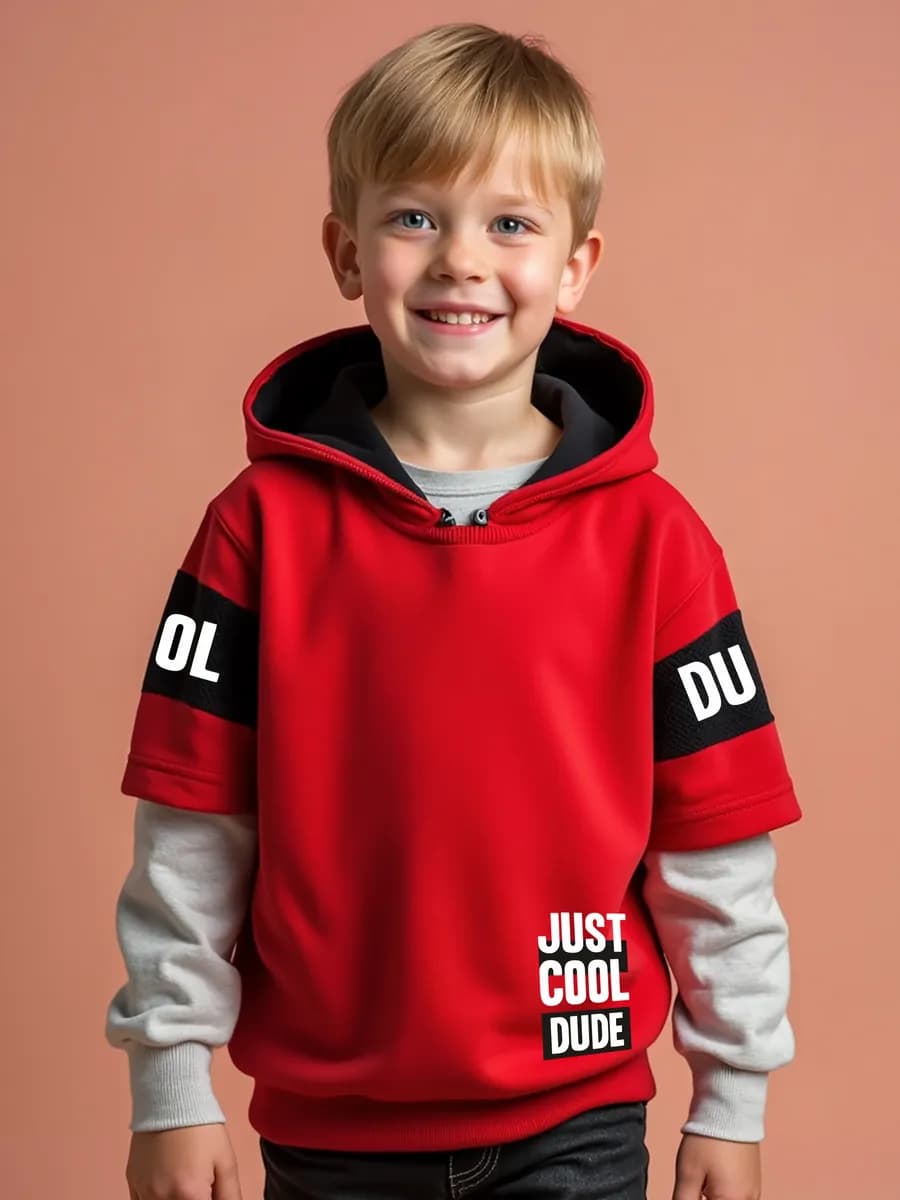 Худи без начеса с принтом светится в темноте 4-12 лет