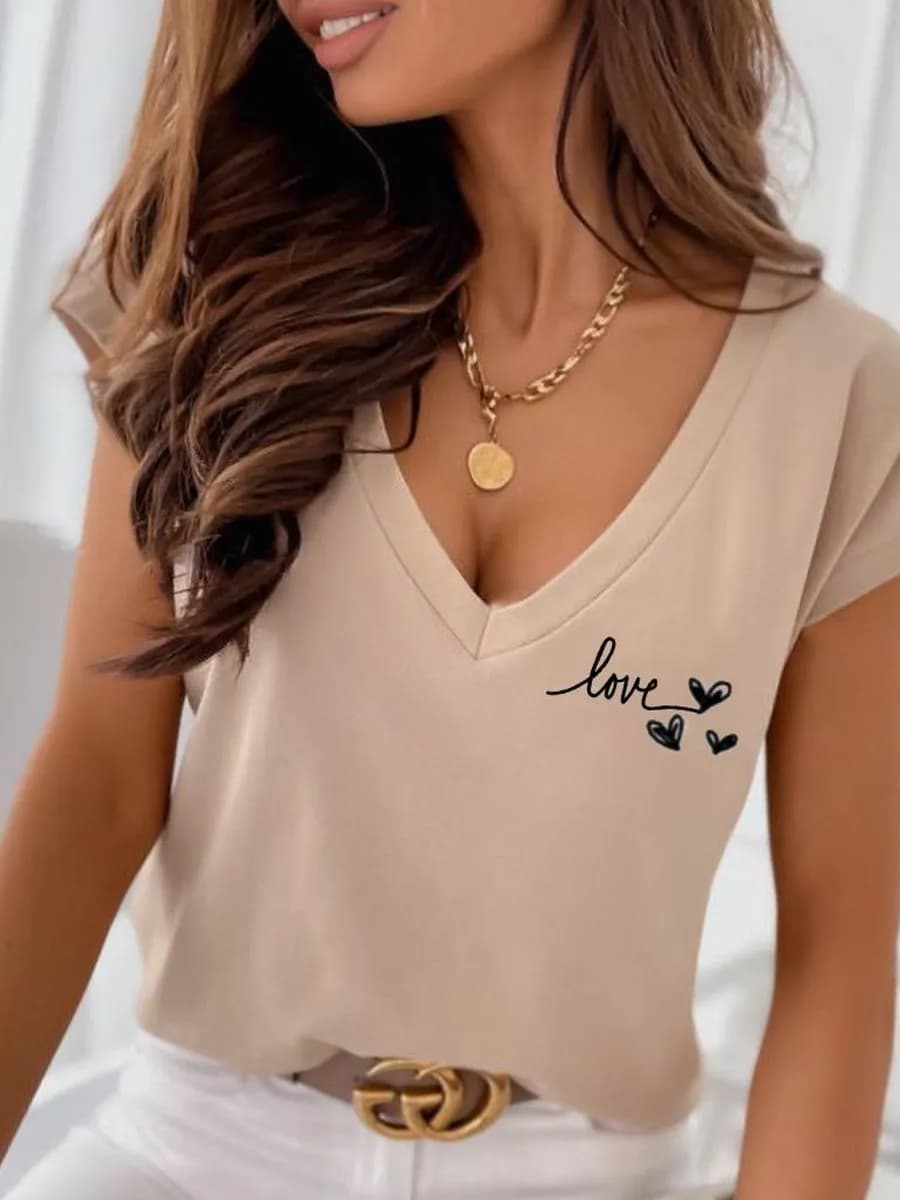 Футболка хлопковая с принтом