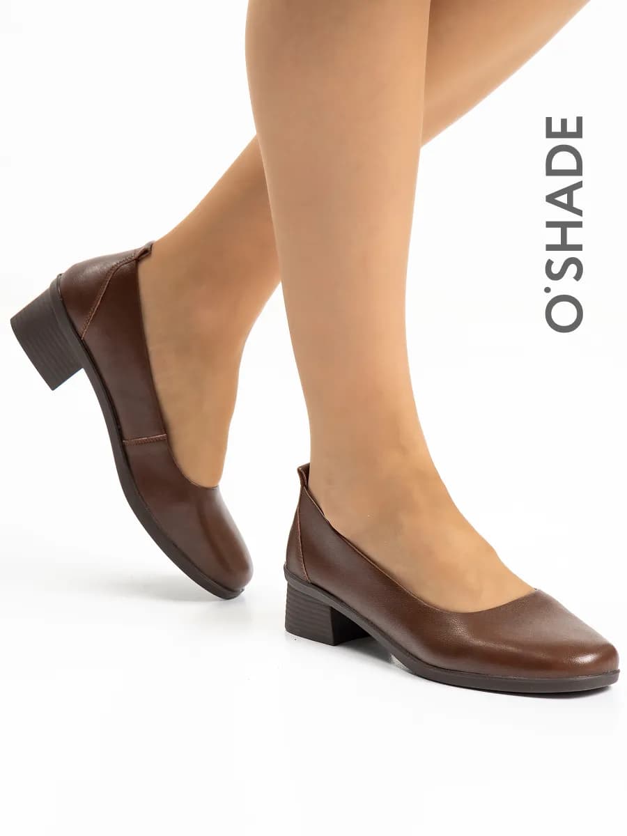 Коричневые туфли женские
