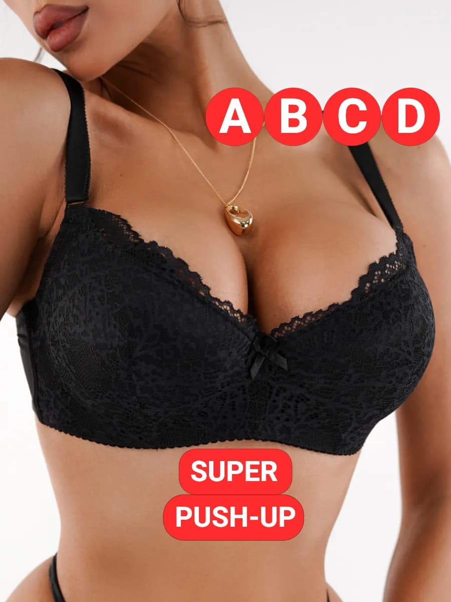 Бюстгальтер пушап кружевной нижнее белье