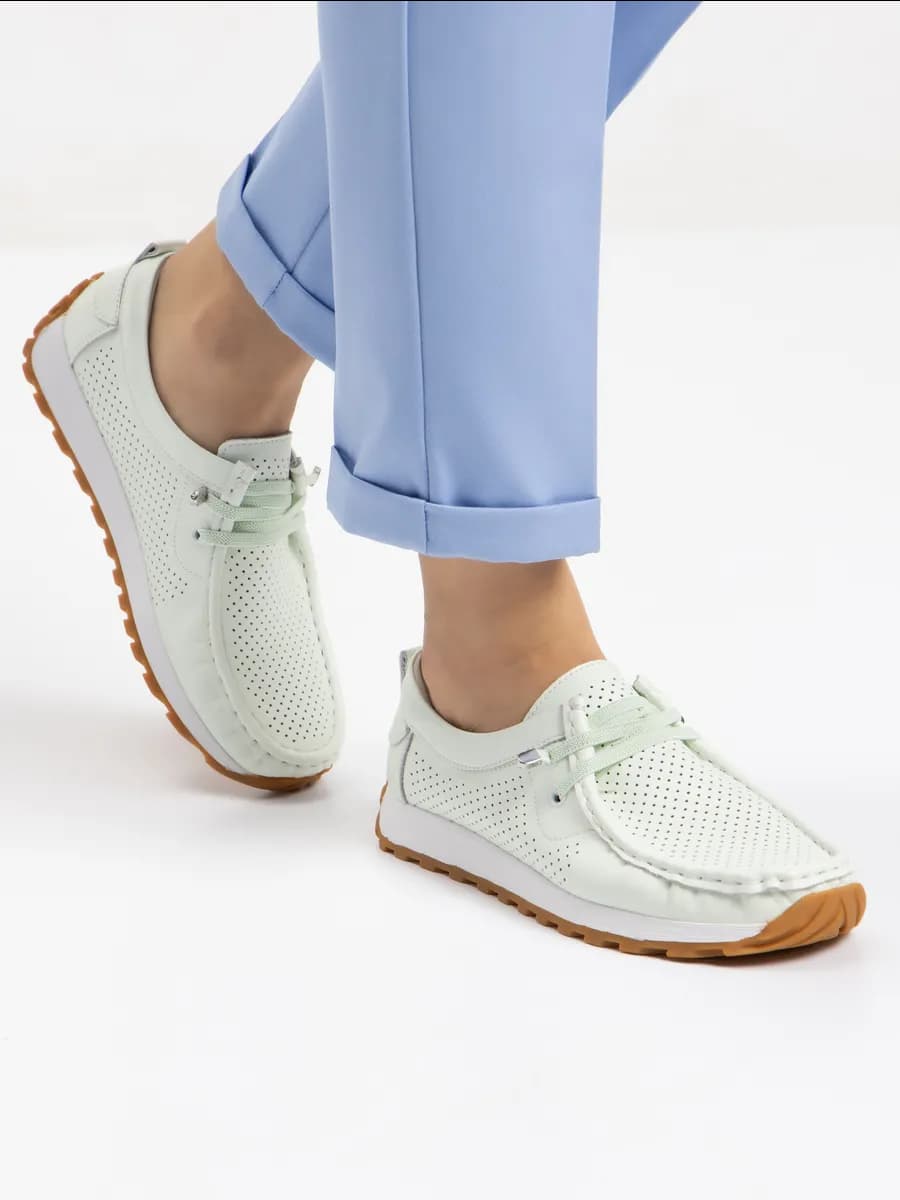 Мокасины женские кожаные