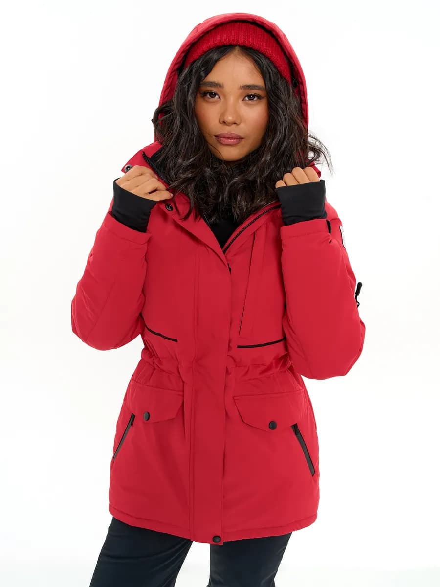 Куртка зимняя спортивная с капюшоном