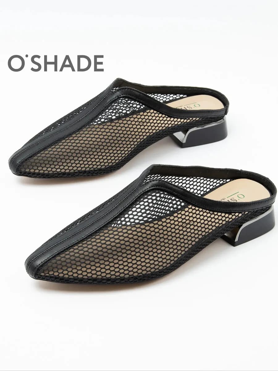 Мюли женские на низком каблуке