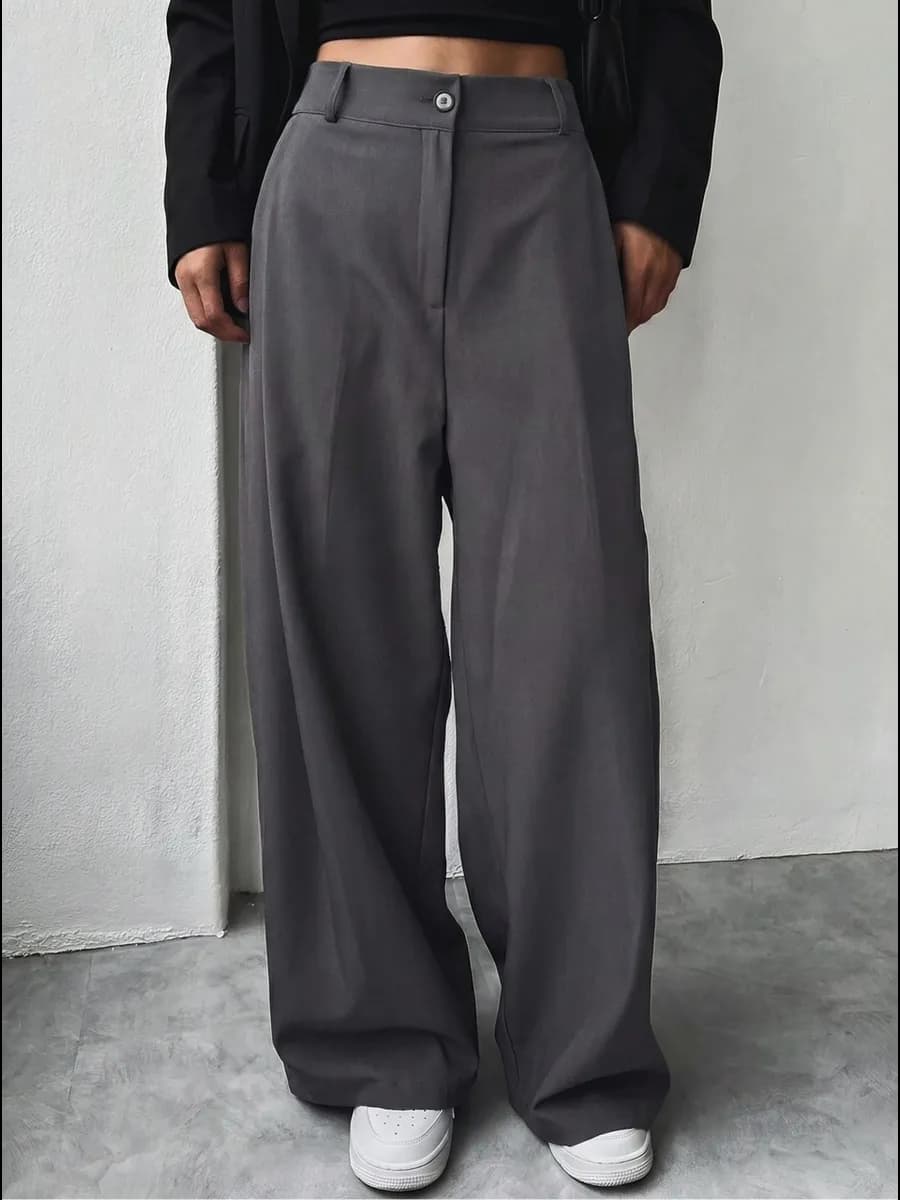 брюки классические широкие