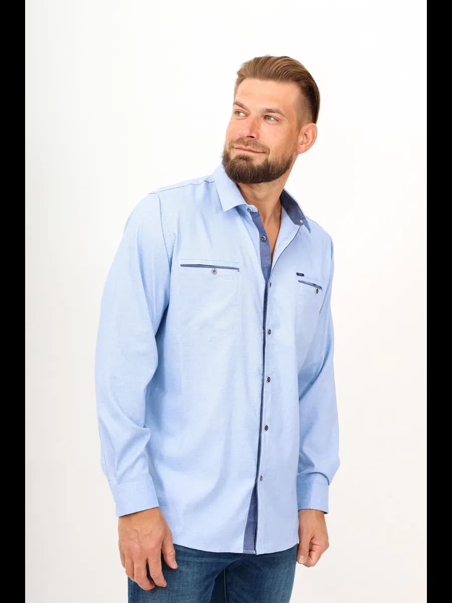 Рубашка мужская хлопковая