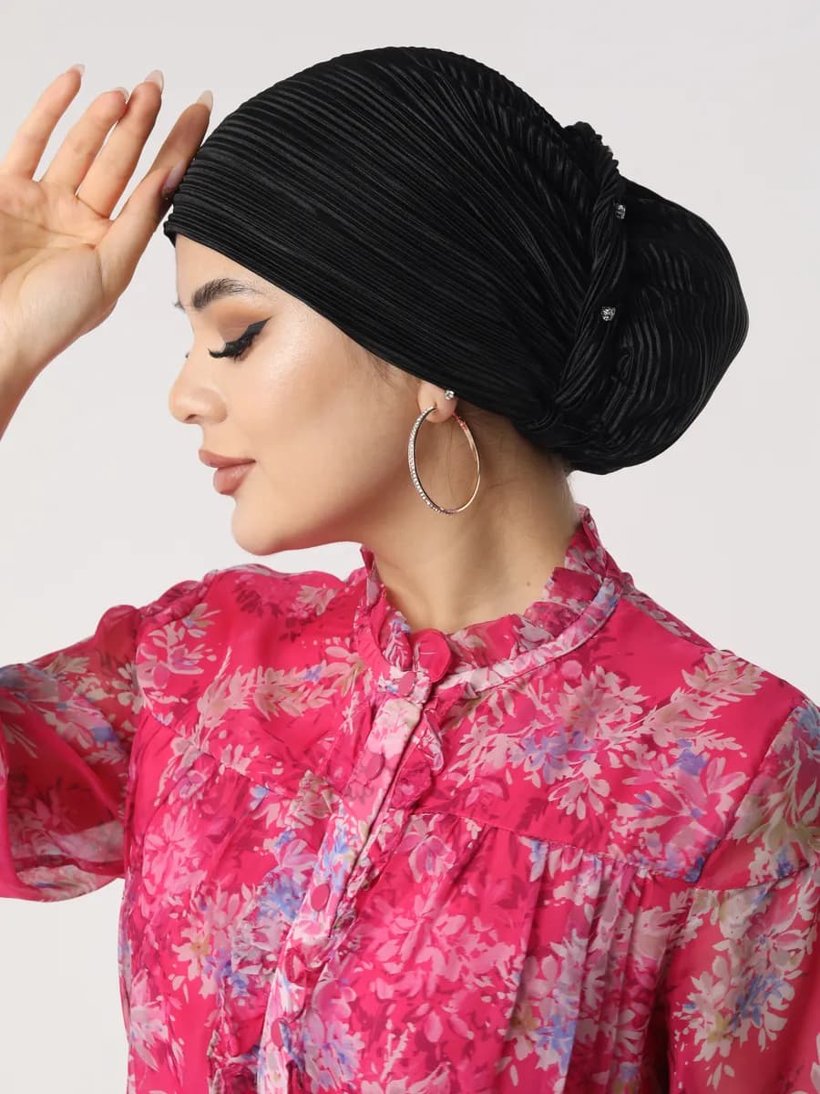 Платок готовый женский. Чалма на резинке. Новинка