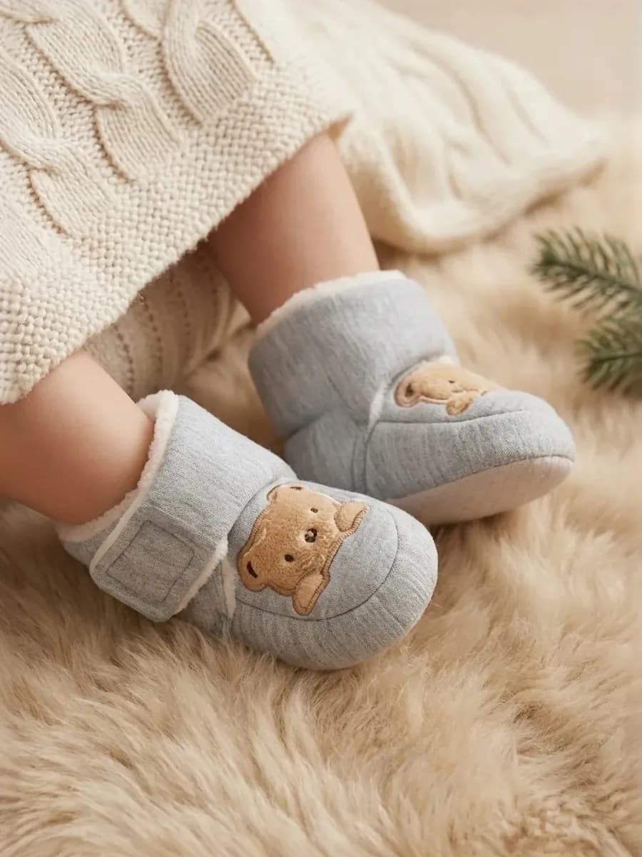 Пинетки зимние для новорожденных