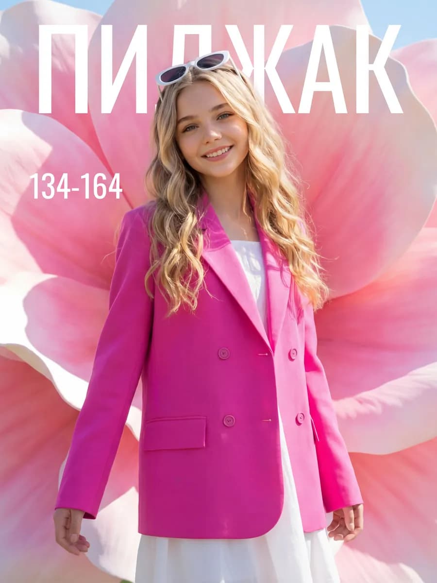 Пиджак нарядный классический оверсайз детский