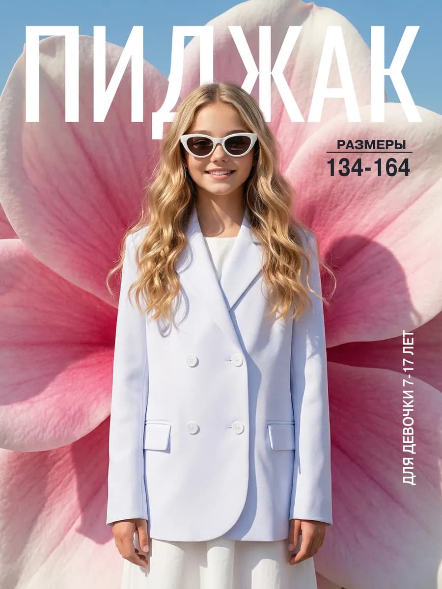 Пиджак классический нарядный для подростка детский